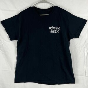 Pickle stix Long Beach California Neapolitan Black Shirt EUC Short Sleeve Large